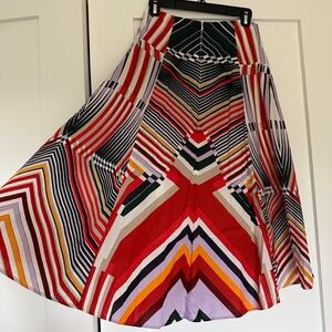 Colorful Geometric Patterned Skirt